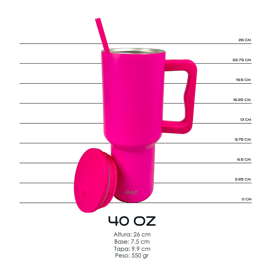 Peak Tumbler Hot Pink 40 oz