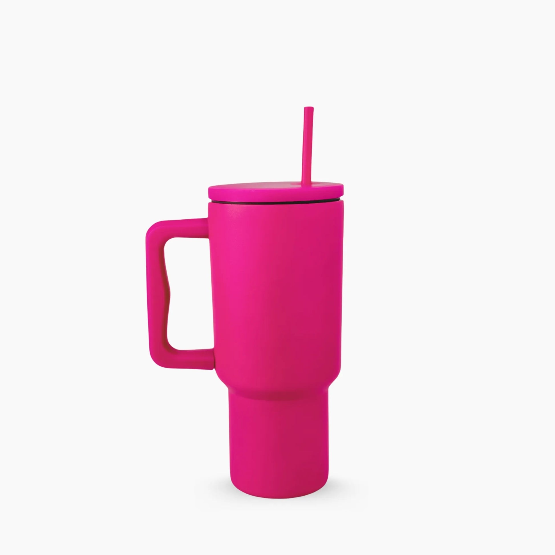 Peak Tumbler color fucsia intenso (Hot Pink) de 30 oz personalizado. Tomatodo térmico de acero inoxidable llamativo para regalos corporativos o personales. Mantiene bebidas frías y calientes. Hacemos envíos seguros de este vaso térmico a todo el Perú (Costa, Sierra y Selva) - JMZ.
