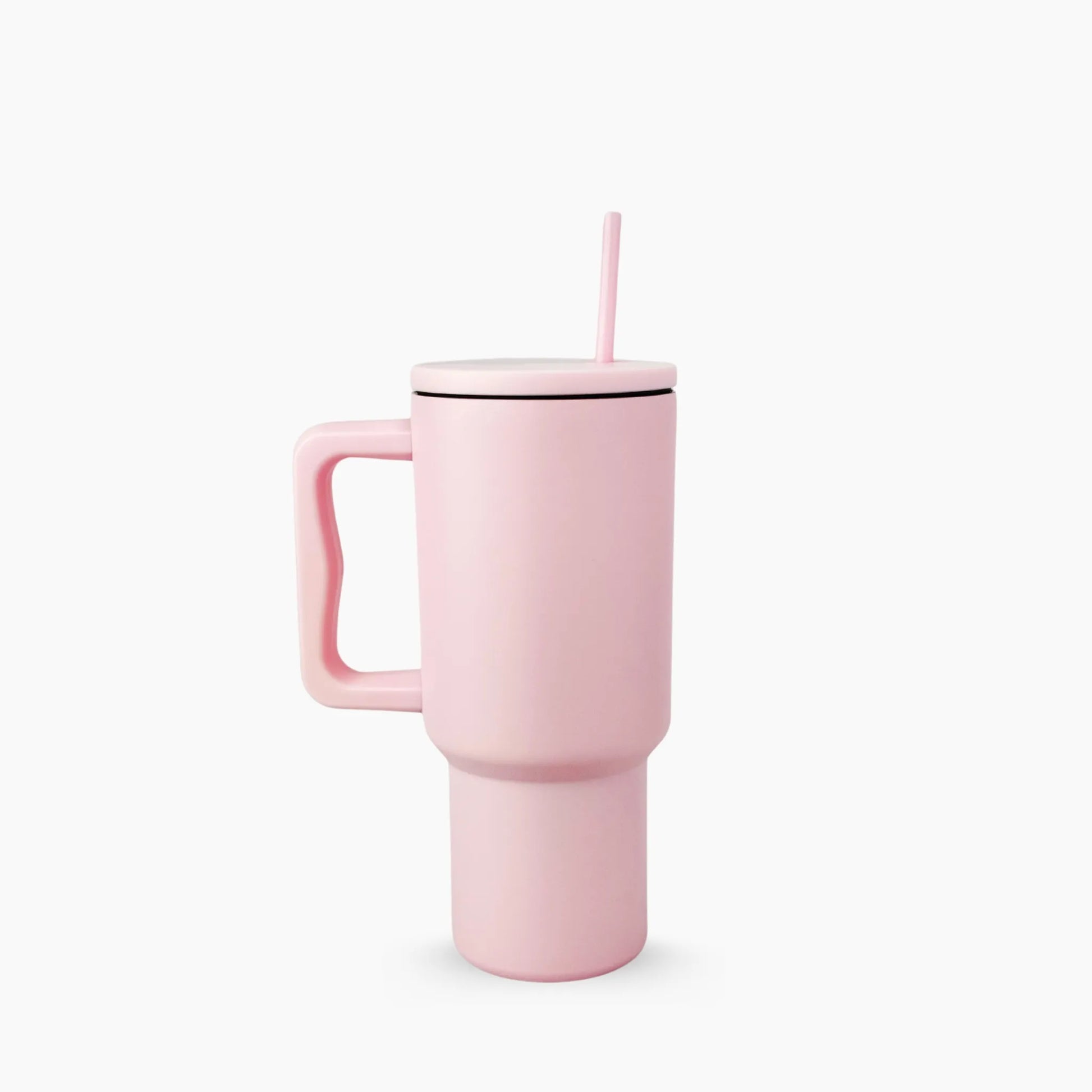 Peak Tumbler color rosado pastel (Light Pink) de 30 oz personalizado. Tomatodo térmico de acero inoxidable suave para regalos corporativos o personales. Mantiene bebidas frías y calientes. Hacemos envíos seguros de este vaso térmico a todo el Perú (Costa, Sierra y Selva) - JMZ.