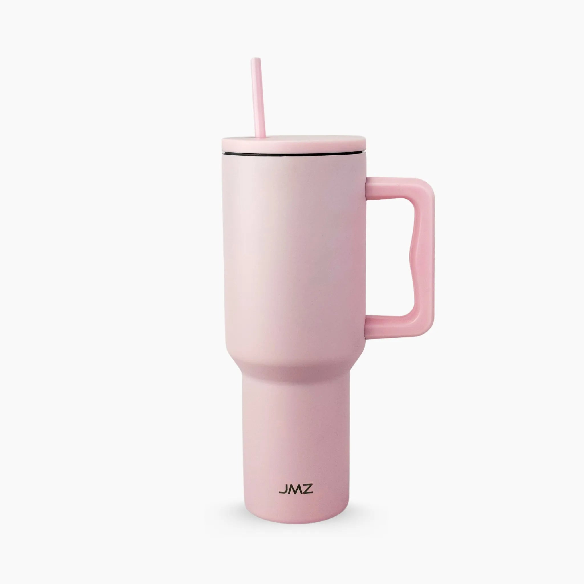 Peak Tumbler color rosado pastel (Light Pink) de 40 oz personalizado. Tomatodo térmico de acero inoxidable ideal para regalos corporativos o personales. Mantiene bebidas frías y calientes. Hacemos envíos seguros de este vaso térmico a todo el Perú (Costa, Sierra y Selva) - JMZ.