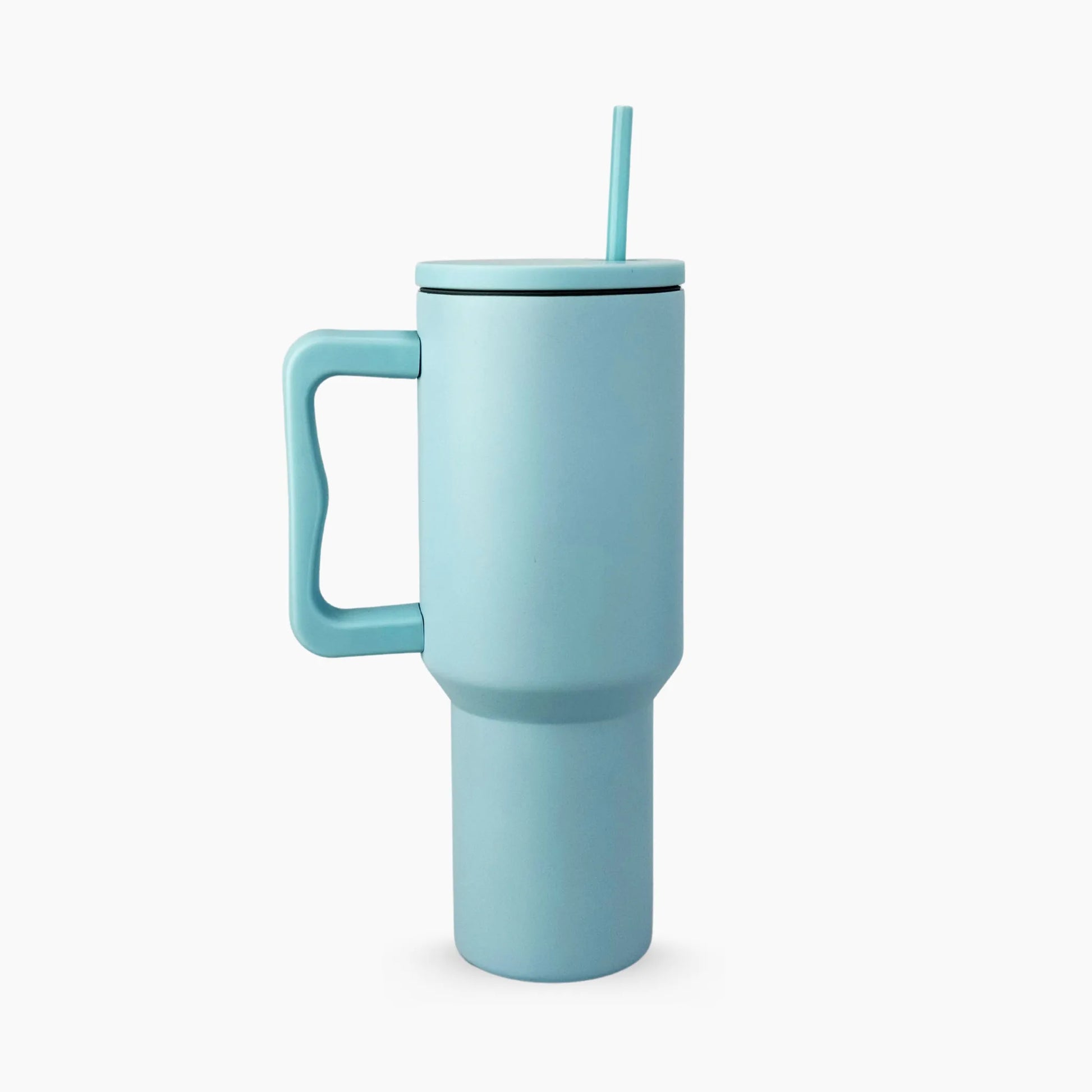 Peak Tumbler color turquesa suave/agua (Seaside) de 40 oz personalizado. Tomatodo térmico de acero inoxidable ideal para regalos corporativos o personales. Mantiene bebidas frías y calientes. Hacemos envíos seguros de este vaso térmico a todo el Perú (Costa, Sierra y Selva) - JMZ.