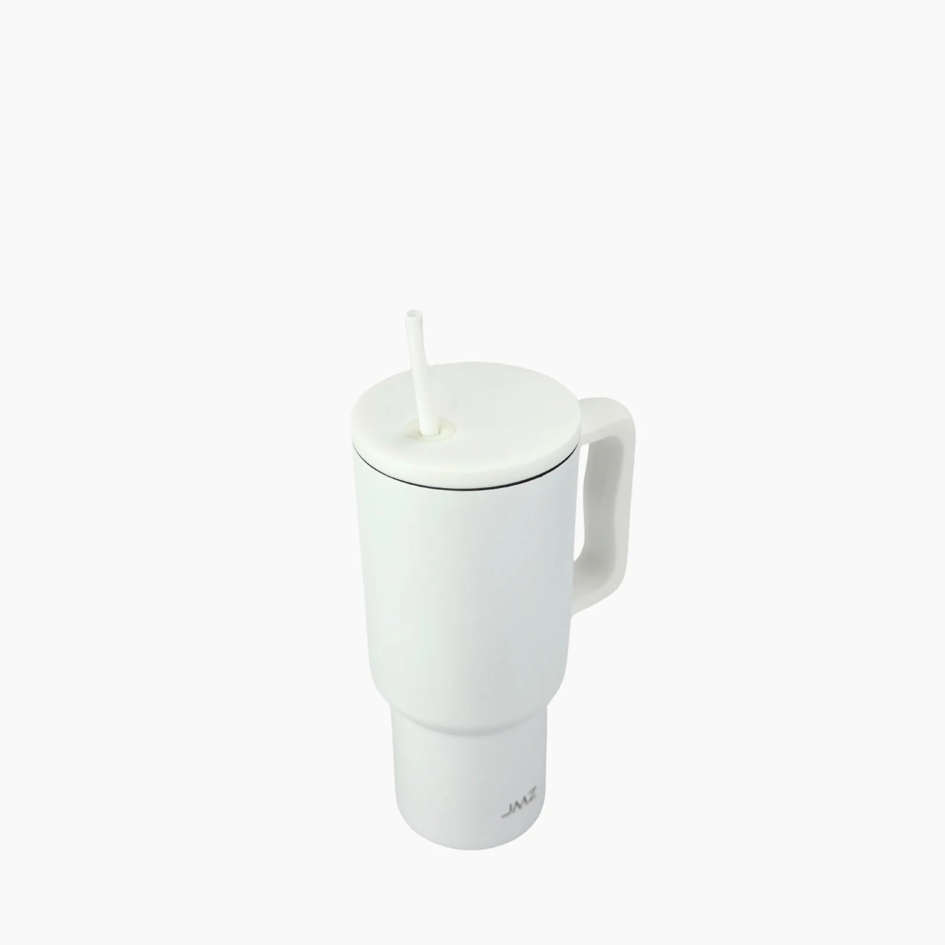 Peak Tumbler color blanco puro (White) de 30 oz personalizado. Tomatodo térmico de acero inoxidable minimalista para regalos corporativos o personales. Mantiene bebidas frías y calientes. Hacemos envíos seguros de este vaso térmico a todo el Perú (Costa, Sierra y Selva) - JMZ.