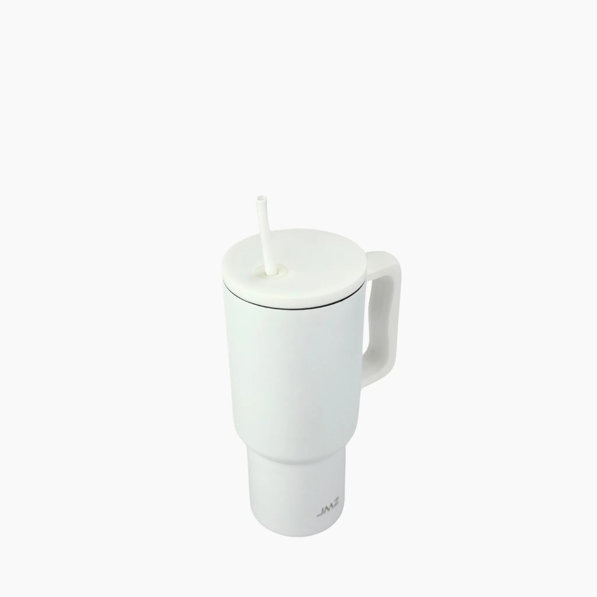 Peak Tumbler color blanco puro (White) de 30 oz personalizado. Tomatodo térmico de acero inoxidable minimalista para regalos corporativos o personales. Mantiene bebidas frías y calientes. Hacemos envíos seguros de este vaso térmico a todo el Perú (Costa, Sierra y Selva) - JMZ.