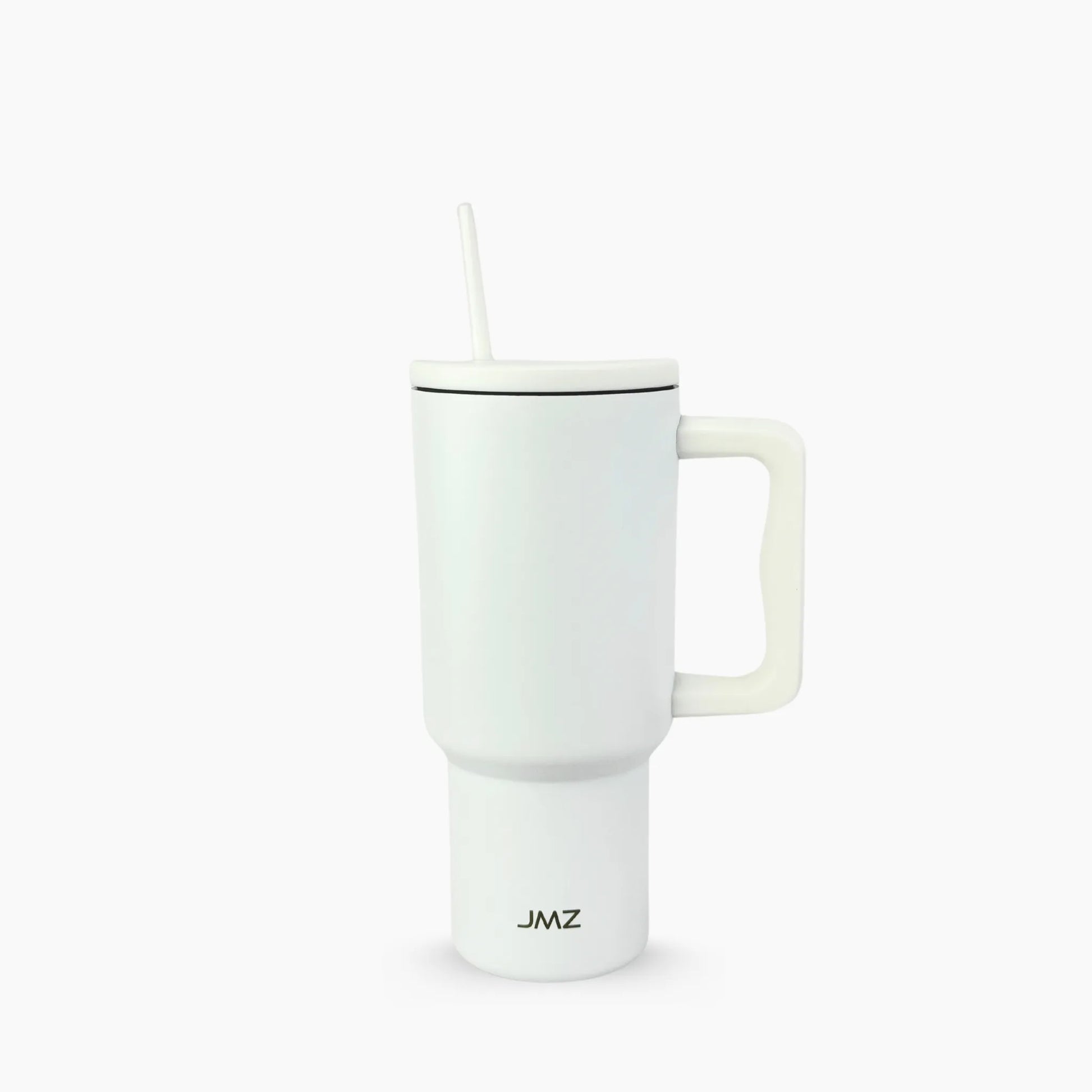 Peak Tumbler color blanco puro (White) de 30 oz personalizado. Tomatodo térmico de acero inoxidable minimalista para regalos corporativos o personales. Mantiene bebidas frías y calientes. Hacemos envíos seguros de este vaso térmico a todo el Perú (Costa, Sierra y Selva) - JMZ.