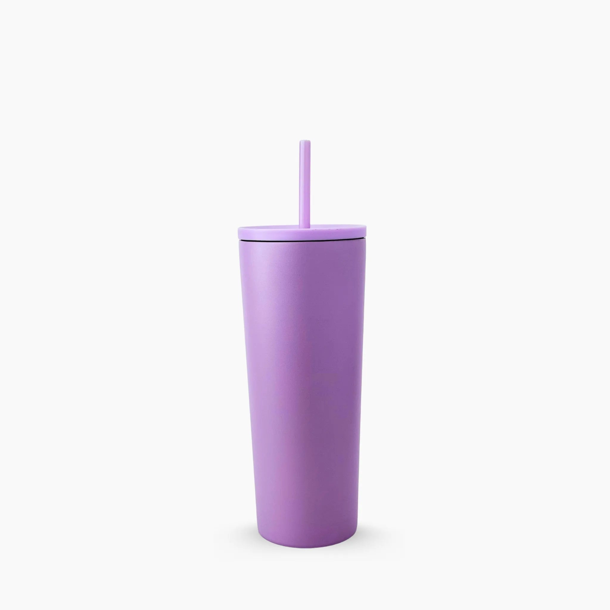 Slim Tumbler color lila/lavanda (Lavender) de 24 oz personalizado. Tomatodo térmico de acero inoxidable en tono pastel suave. Diseño ergonómico fácil de sujetar. Mantiene bebidas frías y calientes. Hacemos envíos seguros de este vaso térmico a todo el Perú (Costa, Sierra y Selva) - JMZ.