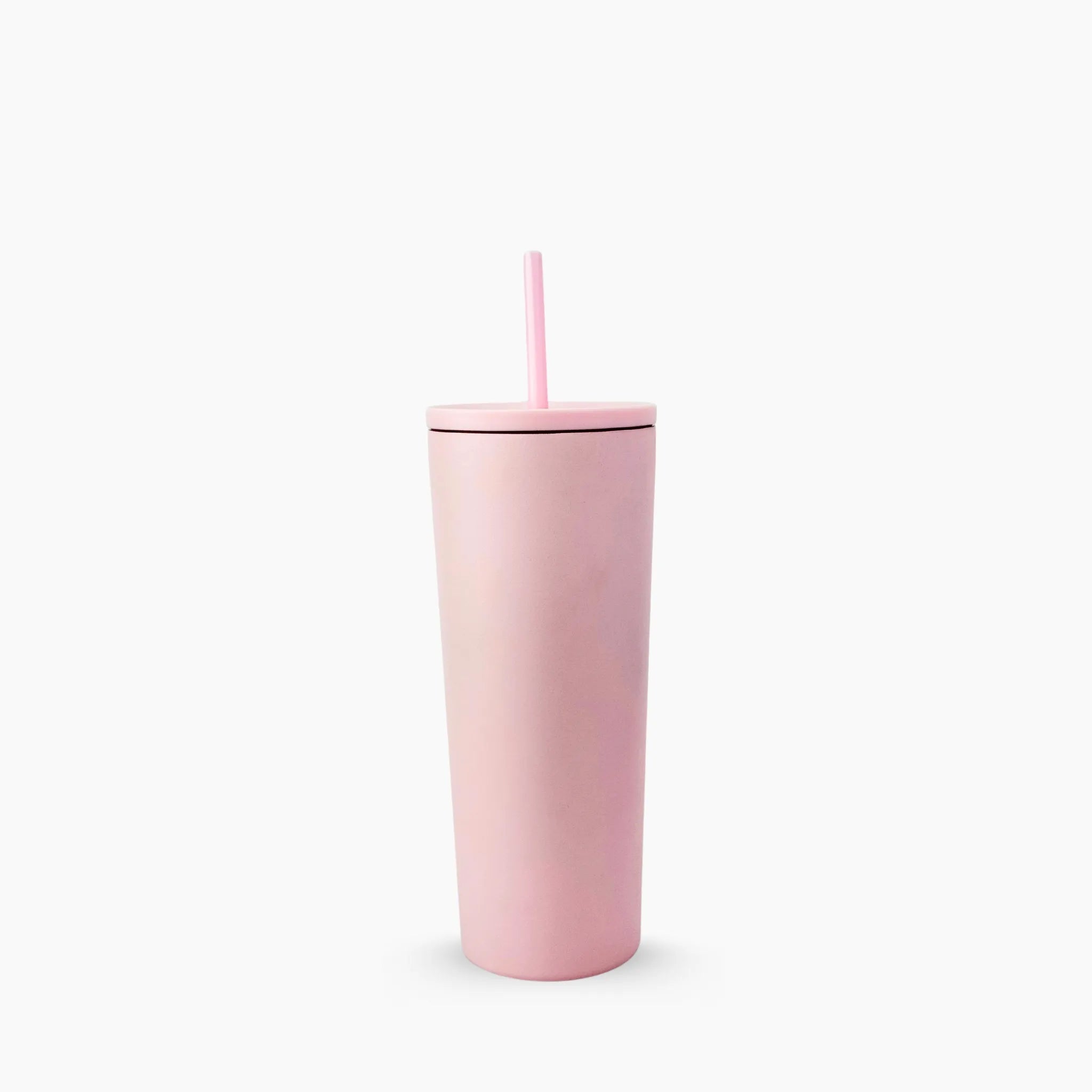 Slim Tumbler color rosado pastel (Light Pink) de 24 oz personalizado. Tomatodo térmico delgado y ergonómico de acero inoxidable, ideal para llevar en el auto. Mantiene bebidas frías y calientes. Hacemos envíos seguros de este vaso térmico a todo el Perú (Costa, Sierra y Selva) - JMZ.