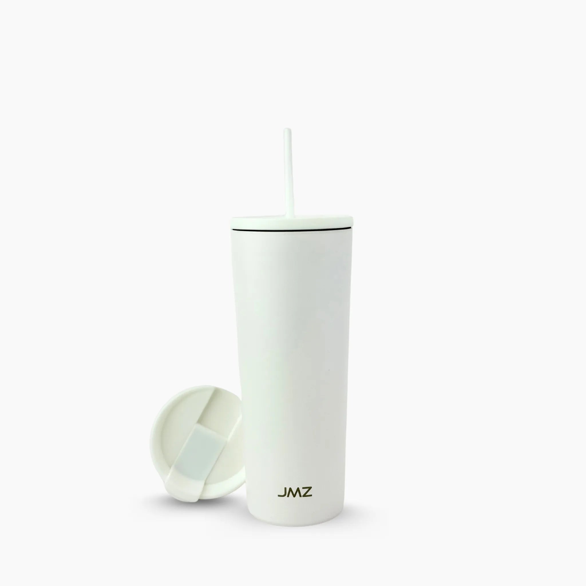 Slim Tumbler blanco (White) de 24 oz personalizado. Tomatodo térmico de tono fresco y relajante de acero inoxidable. Diseño slim portátil. Mantiene bebidas frías y calientes. Hacemos envíos seguros de este vaso térmico a todo el Perú (Costa, Sierra y Selva) - JMZ.